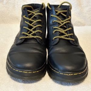 Dr. Martens Bonny Leather Casual Boots - Black Wyoming - Size 10